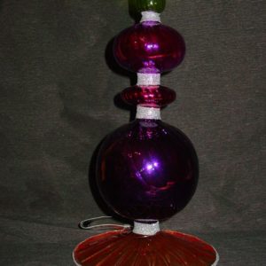 Kerzenhalter Glas, bunt (26 cm)