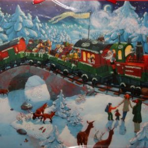 Weihnachtseisenbahn (38 x 52 cm)