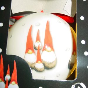 Santa high hat, weiss (7.5 cm)