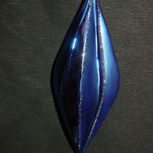 Tropfen gezackt blau (17,5 x 5,5 cm)