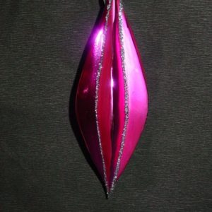 Tropfen gezackt pink (17,5 x 5,5 cm)