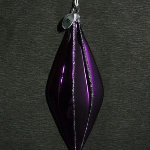 Tropfen gezackt violett (17,5 x 5,5 cm)
