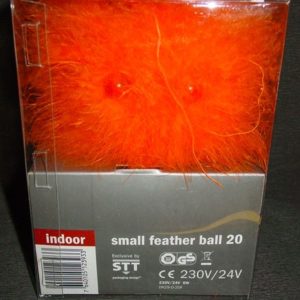 Federball orange, 11 cm Durchmesser (20 Lmpchen)