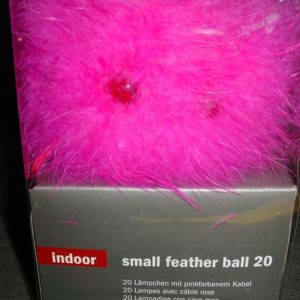 Federball pink, 11 cm Durchmesser (20 Lmpchen)