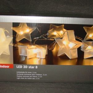 Lichterkette 3D Star (16 LED weiss warm)