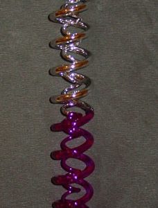 Dekospirale, lila/silber, 40 cm
