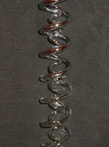 Dekospirale, klar/silber, 40 cm