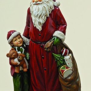 Santa rot mit Knaben