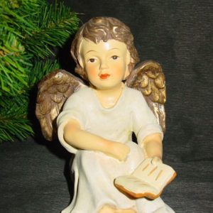 Engel sitzend 14 cm mit Buch