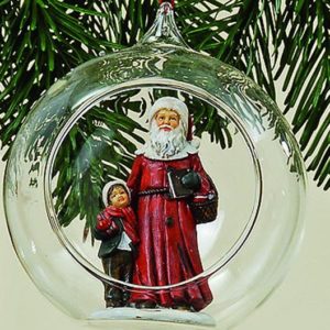 Hnger Glas mit Santa (Junge)