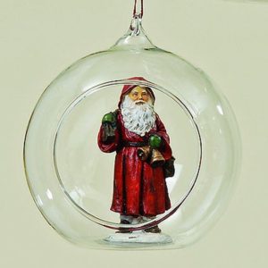 Hnger Glas mit Santa (Glocke)