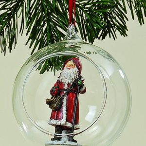 Hnger Glas mit Santa (Tasche)