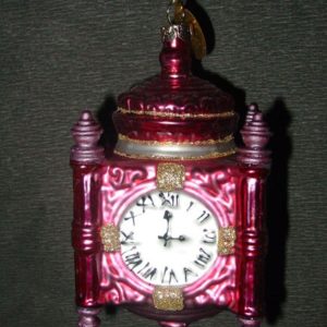 Uhr violett 7 x 11 cm