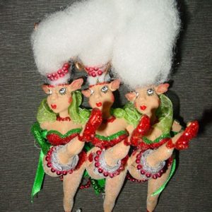 Tanzendes Showgirl Trio