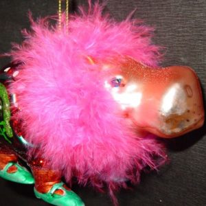 Hippo mit rosa Haar (9 cm)
