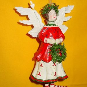 Engel mit Kranz (Hänger) 18 cm