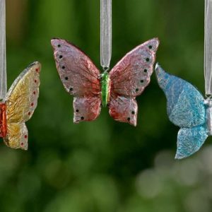 Hnger Schmetterling an Stoffband, 8 cm