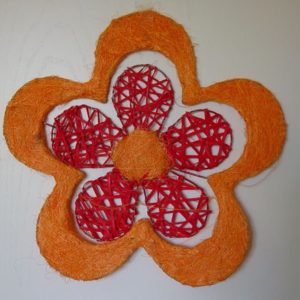 Sisalblume orange, 30 cm