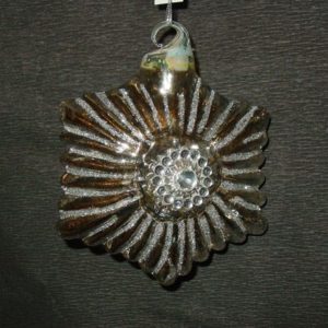 Schneeflocke antik, silber (9 cm)