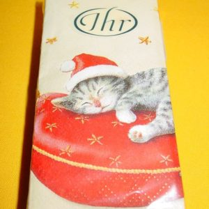 Santa Cat Papiertaschentücher
