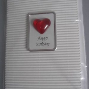 Magnetkarte Mini-Herz Happy Birthday
