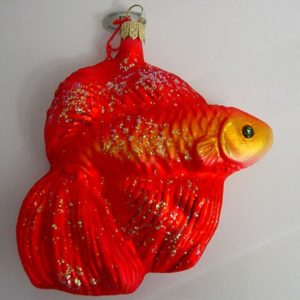 Fisch rot gross, ca 11 x 10 cm
