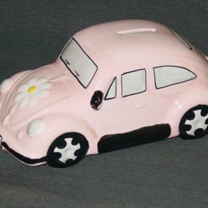 VW Käfer, pink, ca 19 x 8 cm