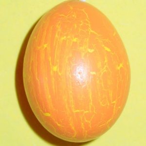 Hühnerei marmoriert orange
