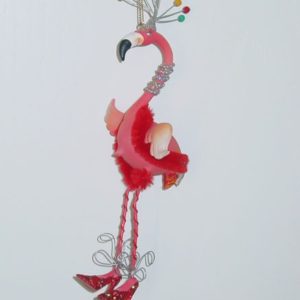 Flamingo Dame, Resin, 16 cm