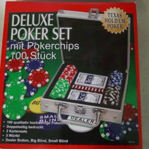 Poker-Set im Alu-Koffer, 100 teilig