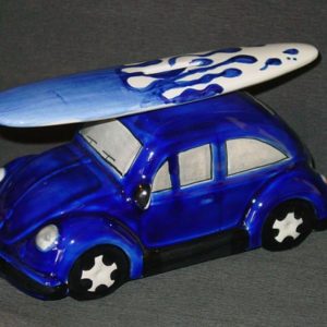VW Kfer Surfer, dunkelblau, ca 19 x 8 cm