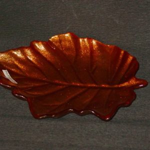 Schale Glas antik-amber, ca 21 cm