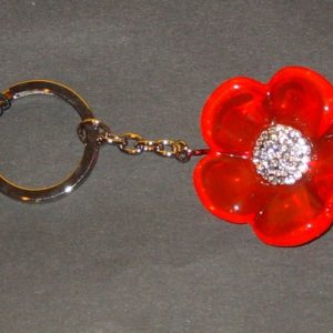 Blume  red bliss, ca 4,5 cm Durchmesser