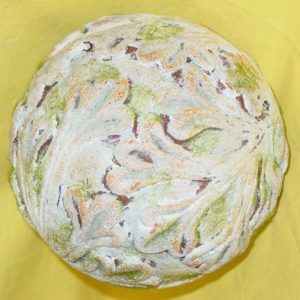 Gartenkugel crème-grün, 15 cm