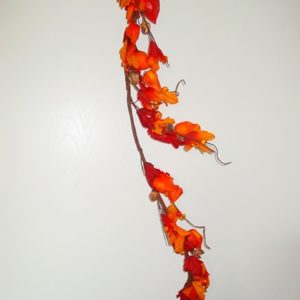 Herbstgirlande orange-rot, 140 cm