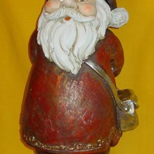 Weihnachtsmann mit Tasche, Keramik, 55 cm