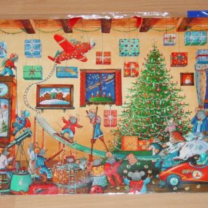 Wimmelkalender Muse-Weihnacht (ca 38 x 50 cm)