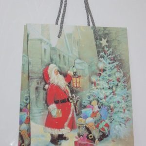 Santa mit Laterne, 25 x 20 x 8 cm