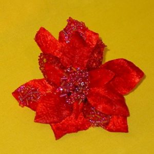 Weihnachtsstern Juwelblte rot, ca 7 cm