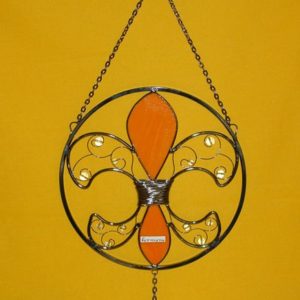 Lilie, ca 22 cm Durchmesser, orange