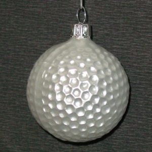 Golfball silber, 6 cm