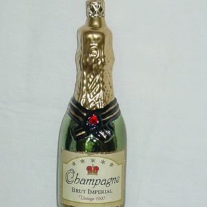 Christbaumkugel Champagner 13 cm