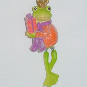 Froschkönig Kunstharz mit Geschenk