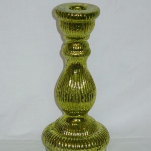 Kerzenhalter Glas, 21 cm, grn