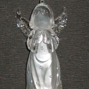 Engel acryl mit Licht - stehend (12 cm)