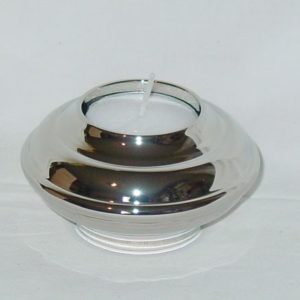 Teelichthalter versilbert, 8 cm
