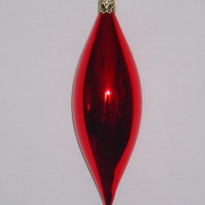 Tropfen (Olive) glanz rot, 15 x 4.5 cm