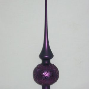 Christmas Mania violett matt, Spitze, 28 cm