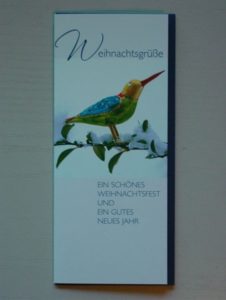 Vogelweihnachtsschmuck