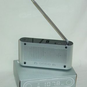 Radiowecker Jet clock, alu (16 x 8 cm)